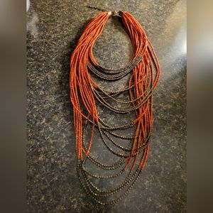 Tangerine Tiered Necklace